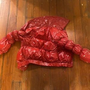Red forever 21 coat size medium